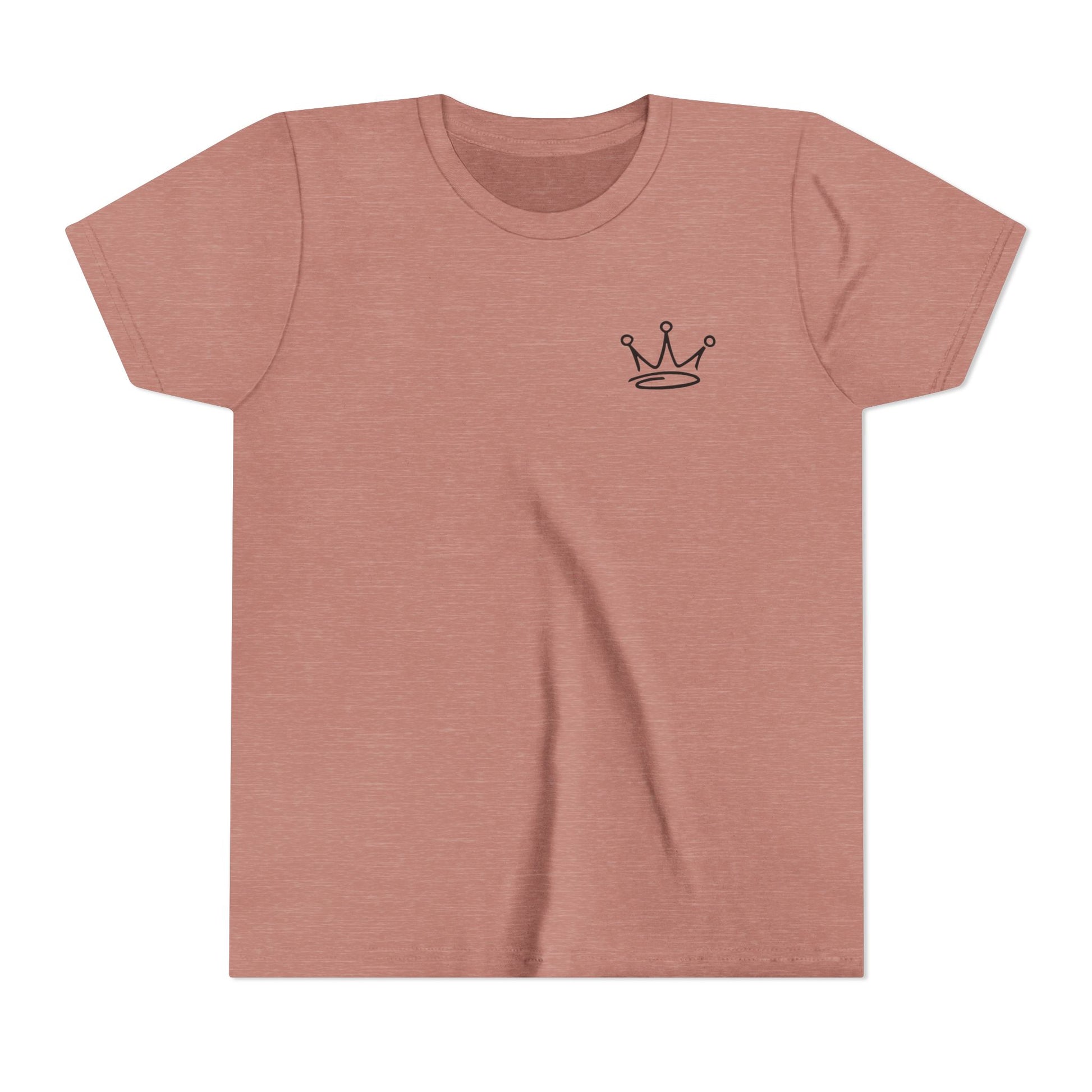 Crown & Skull Youth Tee - Trendy Short Sleeve Shirt for Kids, Unique Graphic Tee, Birthday Gift, Casual Wear, Cool Summer Shirt