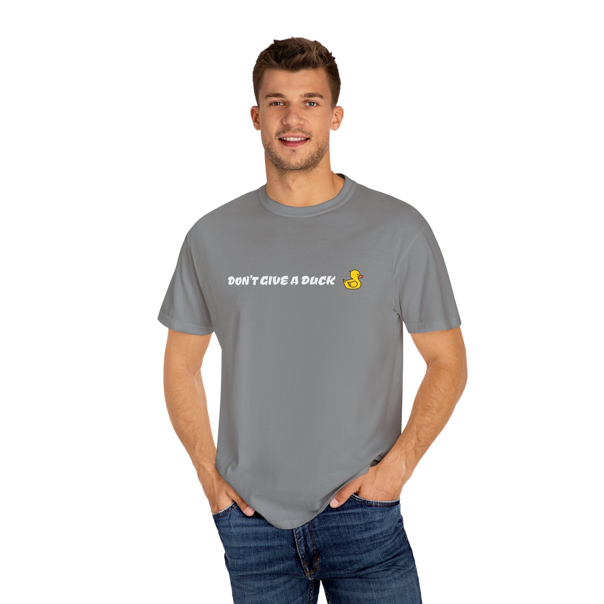 Funny Unisex T-shirt with Quirky Duck Design, Humorous Gift, Casual Wear, Fun Tee, Great for Parties, Unique Apparel