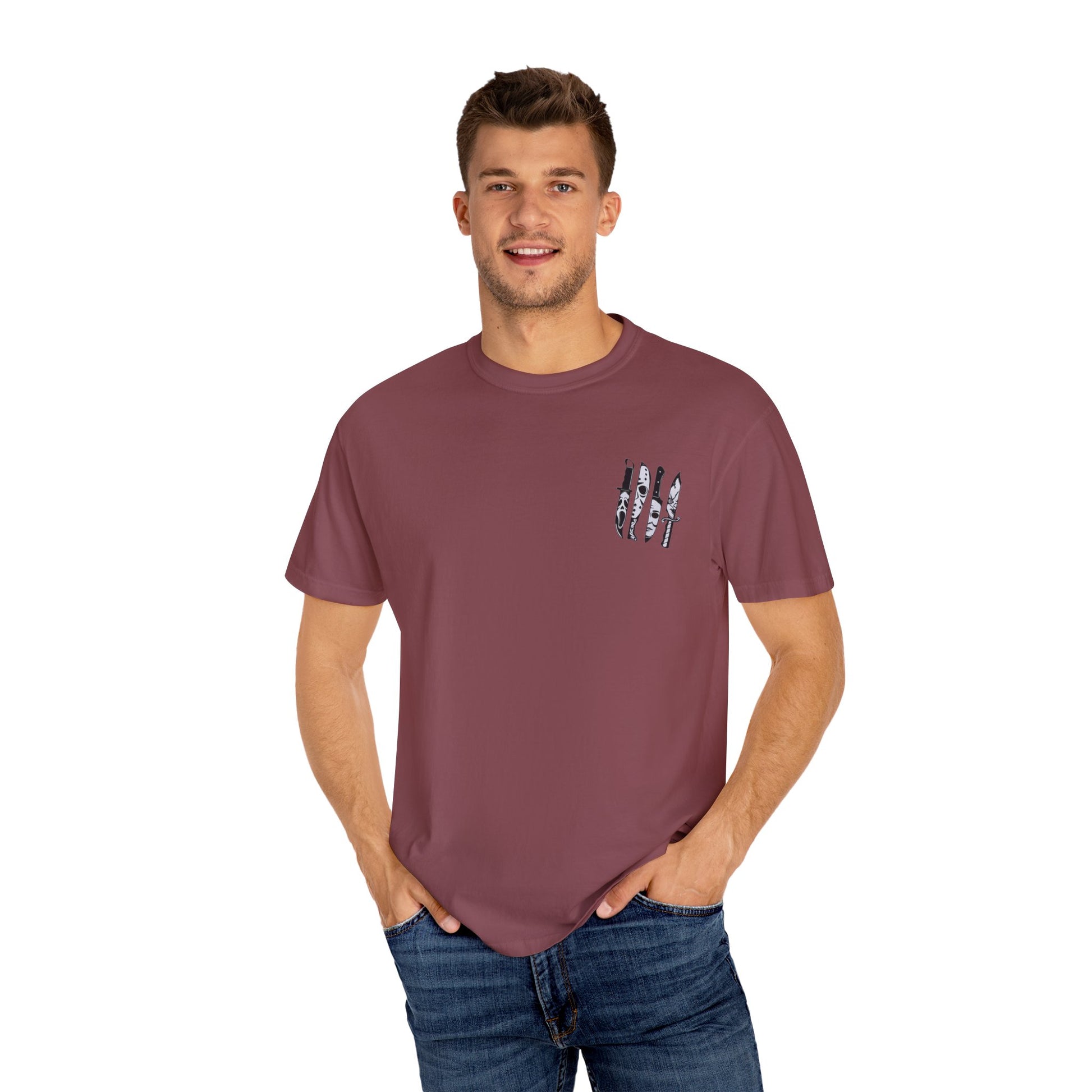 Psycho Bunch T-Shirt – Unisex Horror Graphic Tee, Perfect for Halloween, Movie Nights, Casual Wear, Gift for Horror Fans