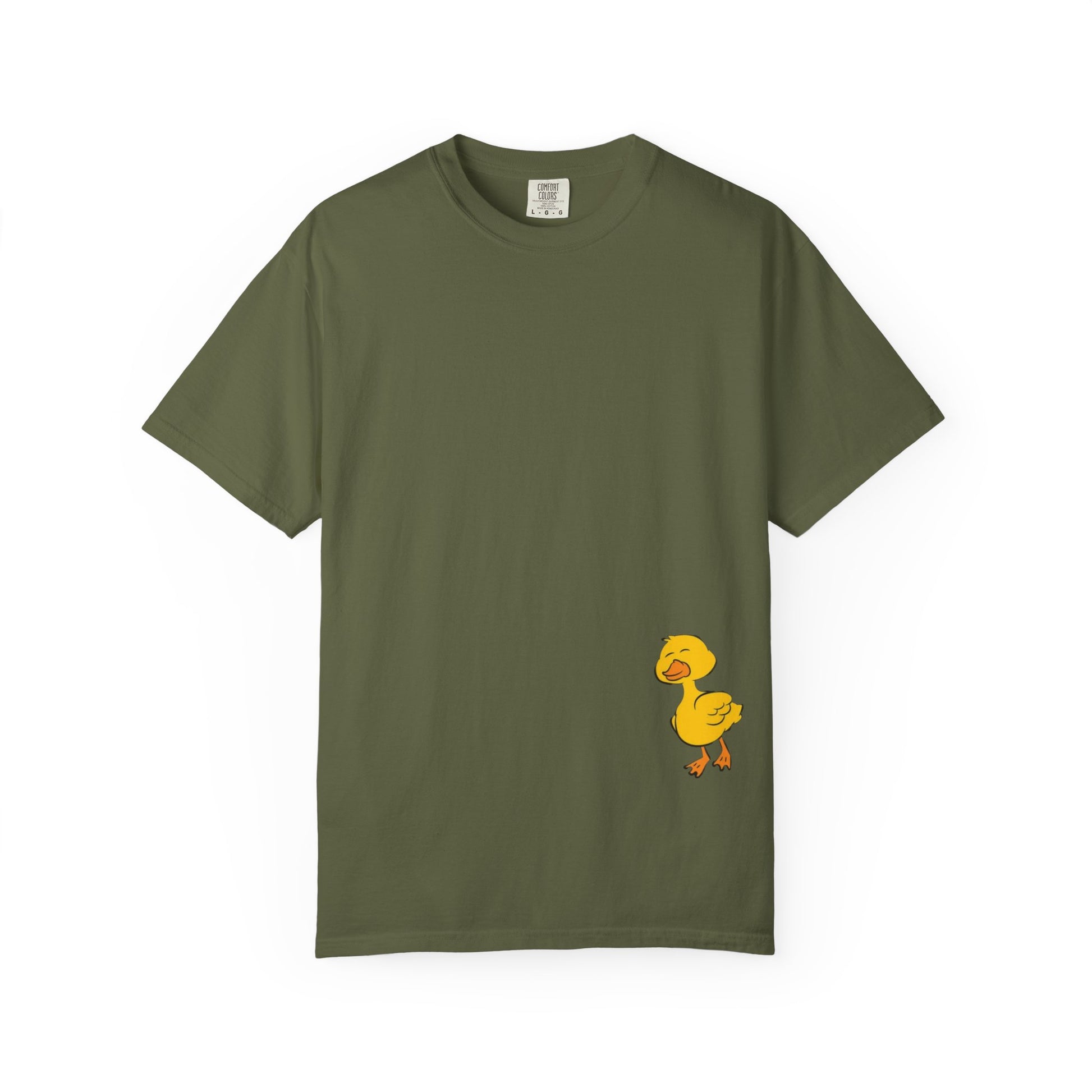 Funny Duck Lover T-Shirt, Unisex Garment-Dyed Tee, Quirky Animal Shirt, Gift for Duck Lovers, Casual Wear, Cute Duck Design