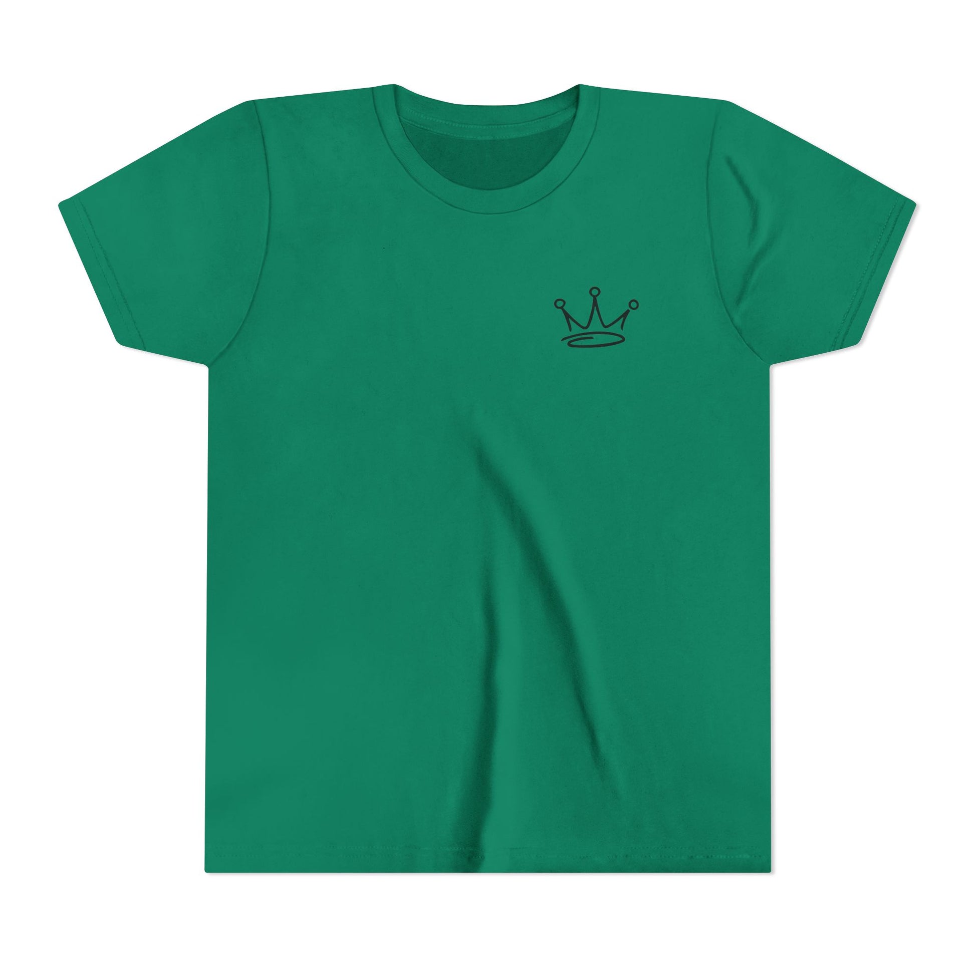 Crown & Skull Youth Tee - Trendy Short Sleeve Shirt for Kids, Unique Graphic Tee, Birthday Gift, Casual Wear, Cool Summer Shirt