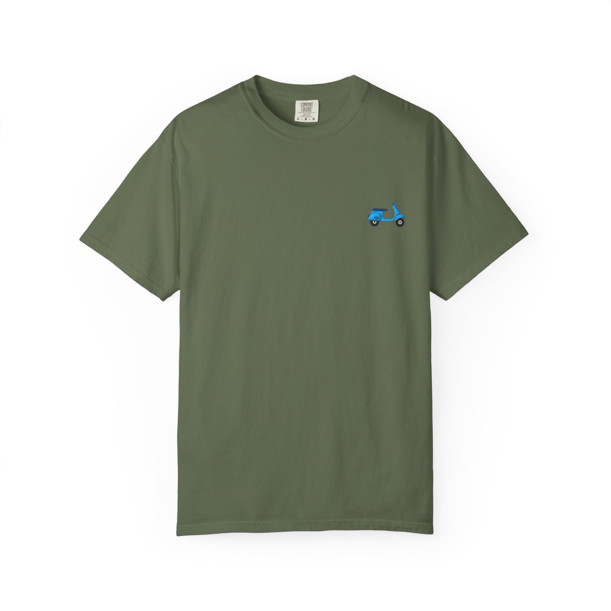 Garment-Dyed T-Shirt with Vintage Scooter Design - Casual Tee for Everyday Wear, Gift for Scooter Lovers, Retro Style Clothing, Unisex [...]