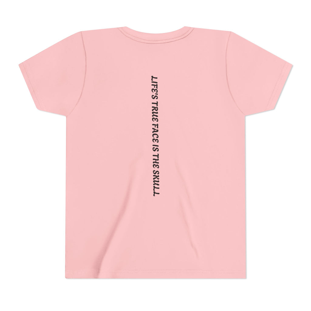 Crown & Skull Youth Tee - Trendy Short Sleeve Shirt for Kids, Unique Graphic Tee, Birthday Gift, Casual Wear, Cool Summer Shirt