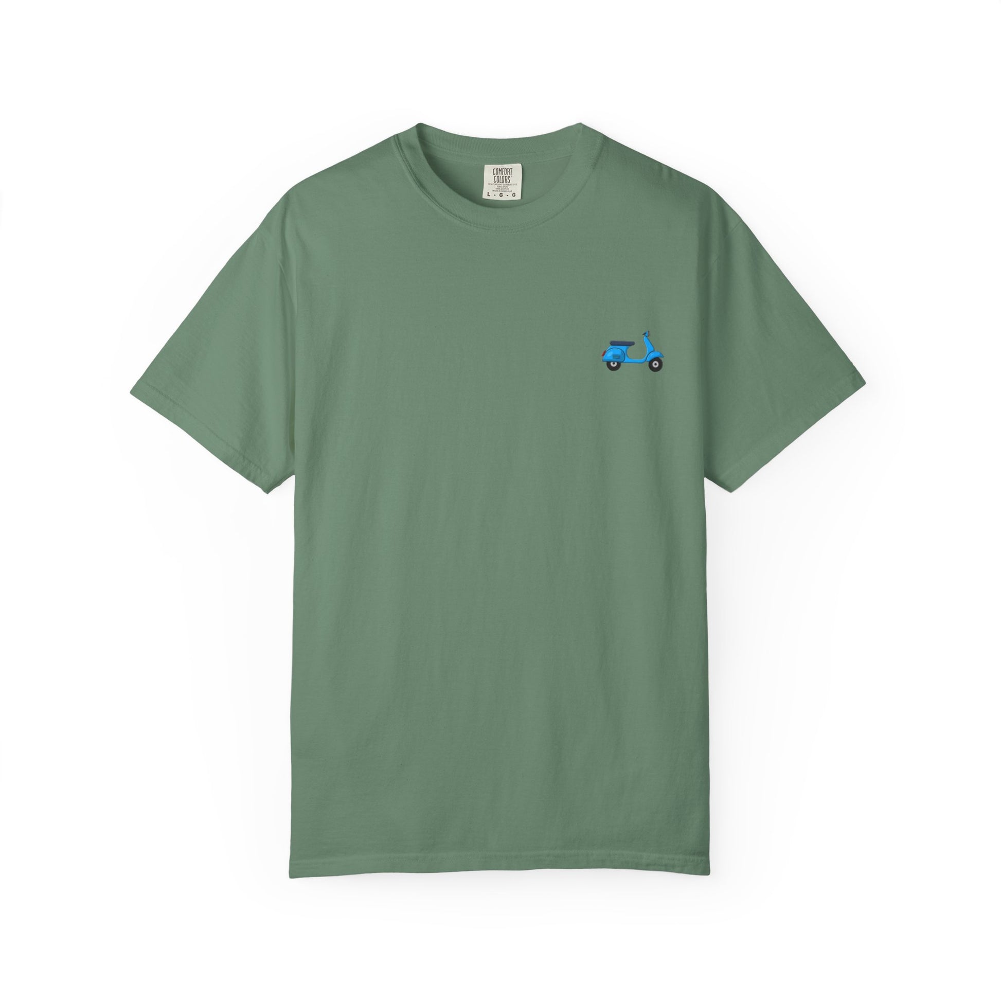 Garment-Dyed T-Shirt with Vintage Scooter Design - Casual Tee for Everyday Wear, Gift for Scooter Lovers, Retro Style Clothing, Unisex [...]