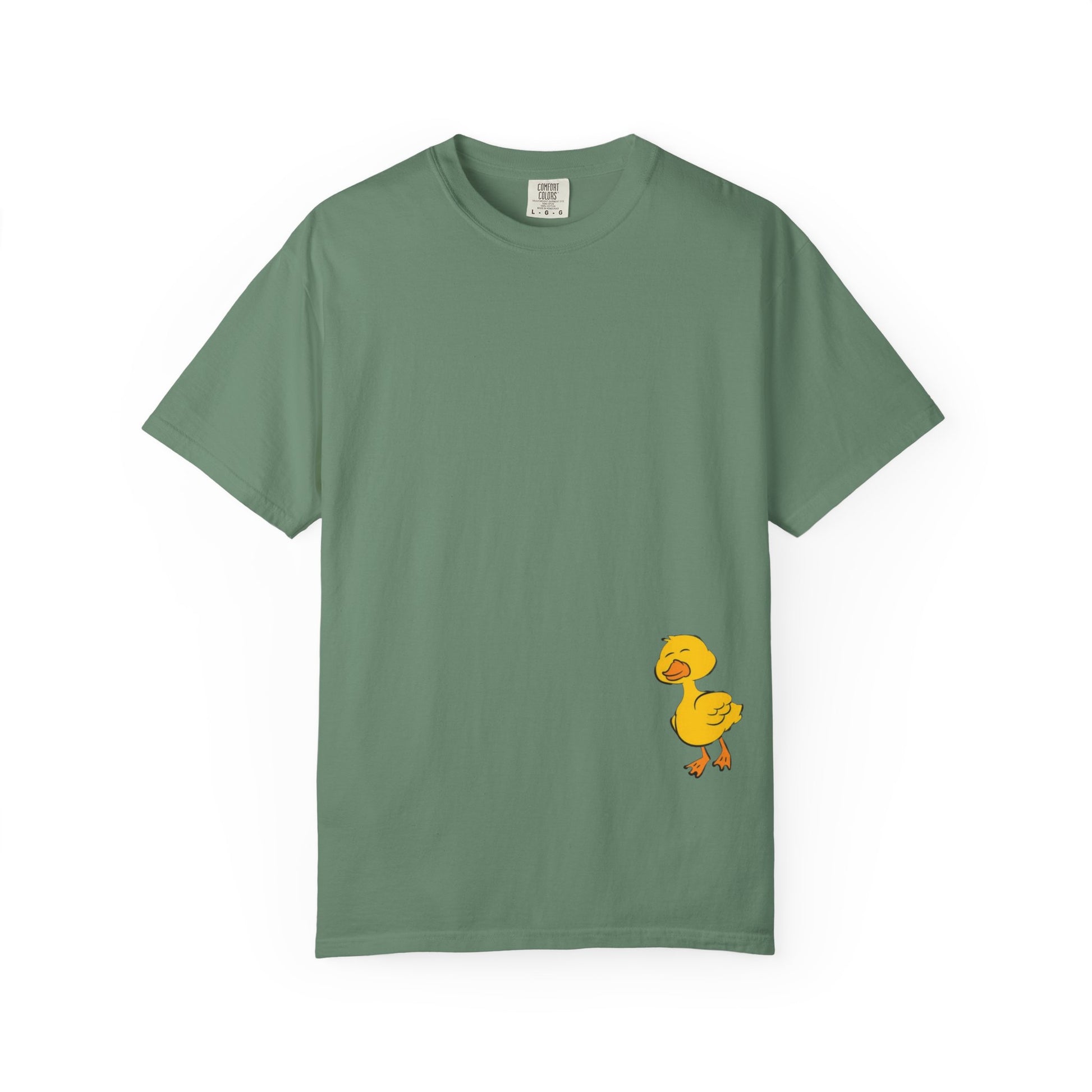 Funny Duck Lover T-Shirt, Unisex Garment-Dyed Tee, Quirky Animal Shirt, Gift for Duck Lovers, Casual Wear, Cute Duck Design