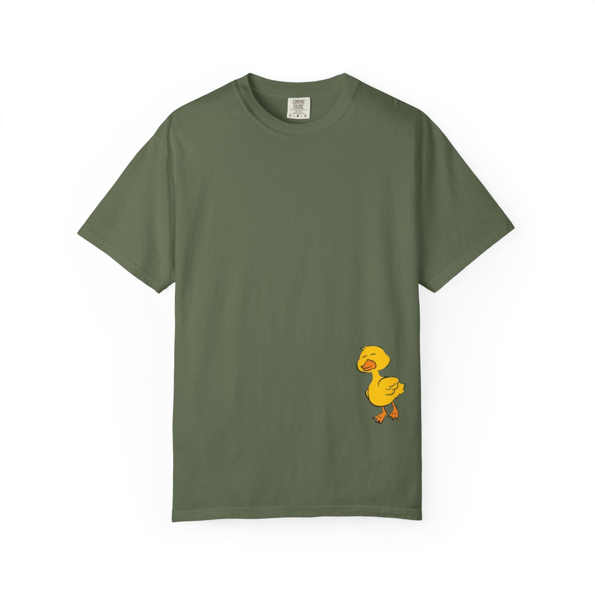 Funny Duck Lover T-Shirt, Unisex Garment-Dyed Tee, Quirky Animal Shirt, Gift for Duck Lovers, Casual Wear, Cute Duck Design