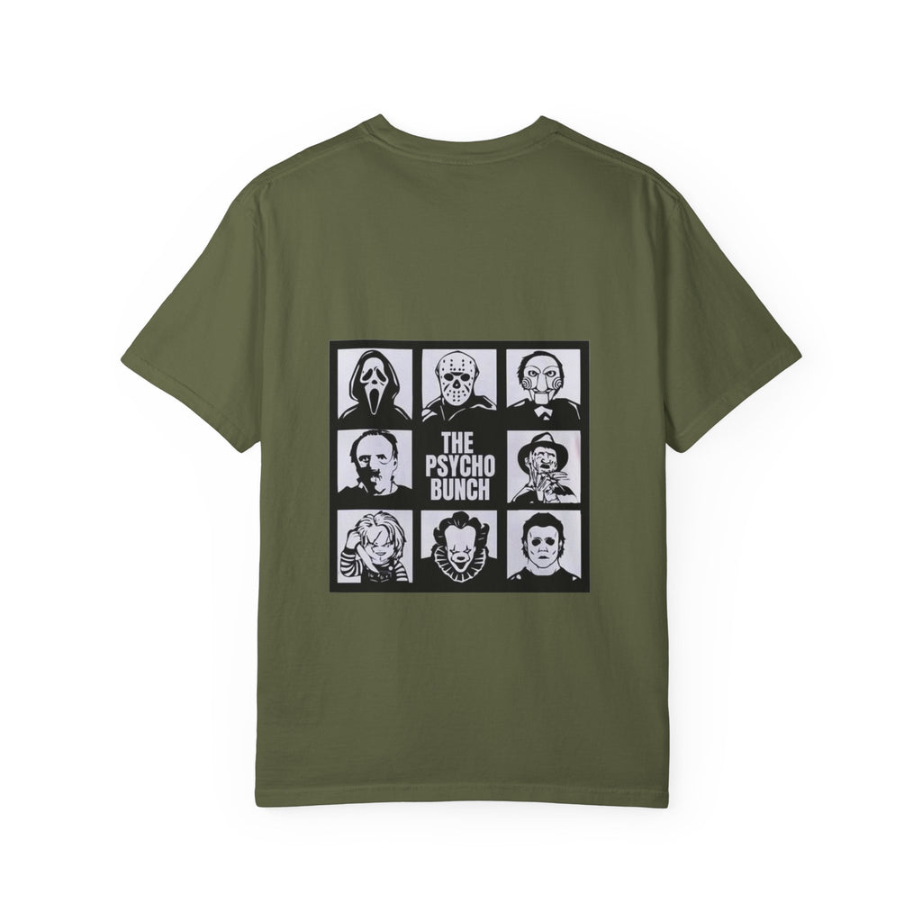 Psycho Bunch T-Shirt – Unisex Horror Graphic Tee, Perfect for Halloween, Movie Nights, Casual Wear, Gift for Horror Fans