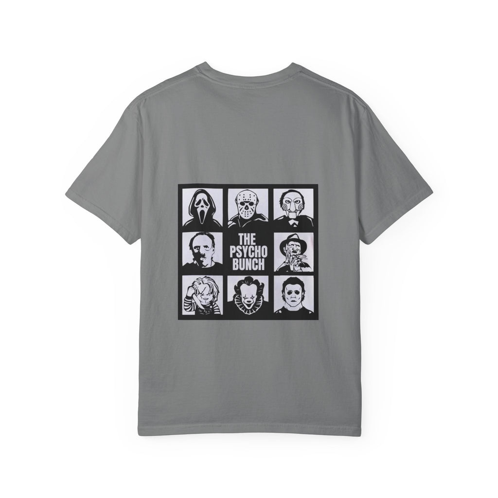 Psycho Bunch T-Shirt – Unisex Horror Graphic Tee, Perfect for Halloween, Movie Nights, Casual Wear, Gift for Horror Fans