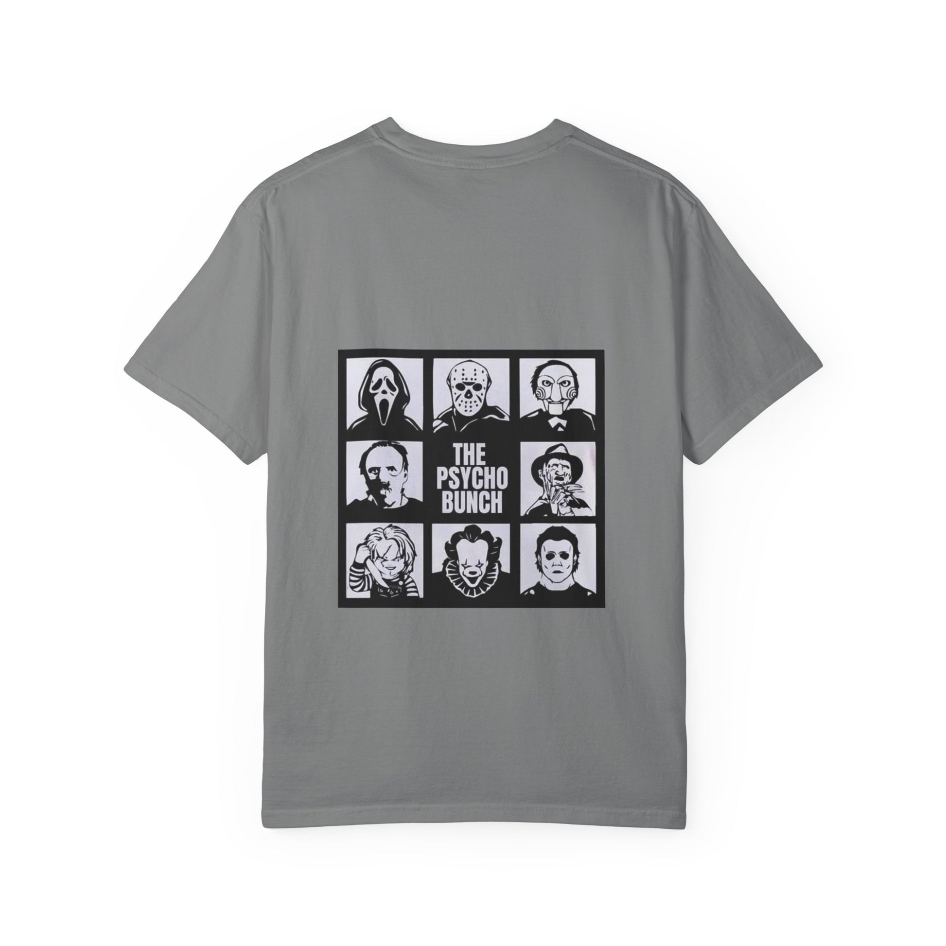 Psycho Bunch T-Shirt – Unisex Horror Graphic Tee, Perfect for Halloween, Movie Nights, Casual Wear, Gift for Horror Fans