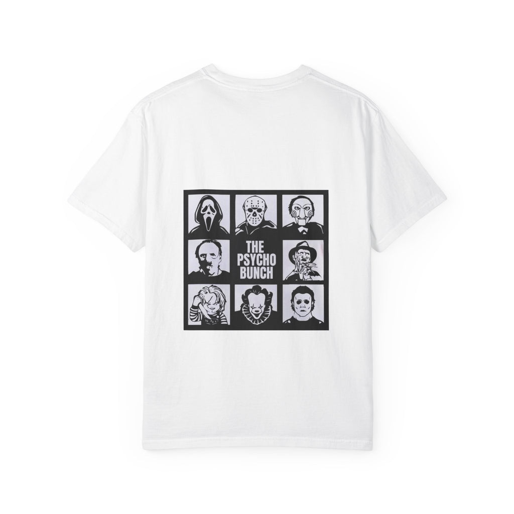 Psycho Bunch T-Shirt – Unisex Horror Graphic Tee, Perfect for Halloween, Movie Nights, Casual Wear, Gift for Horror Fans