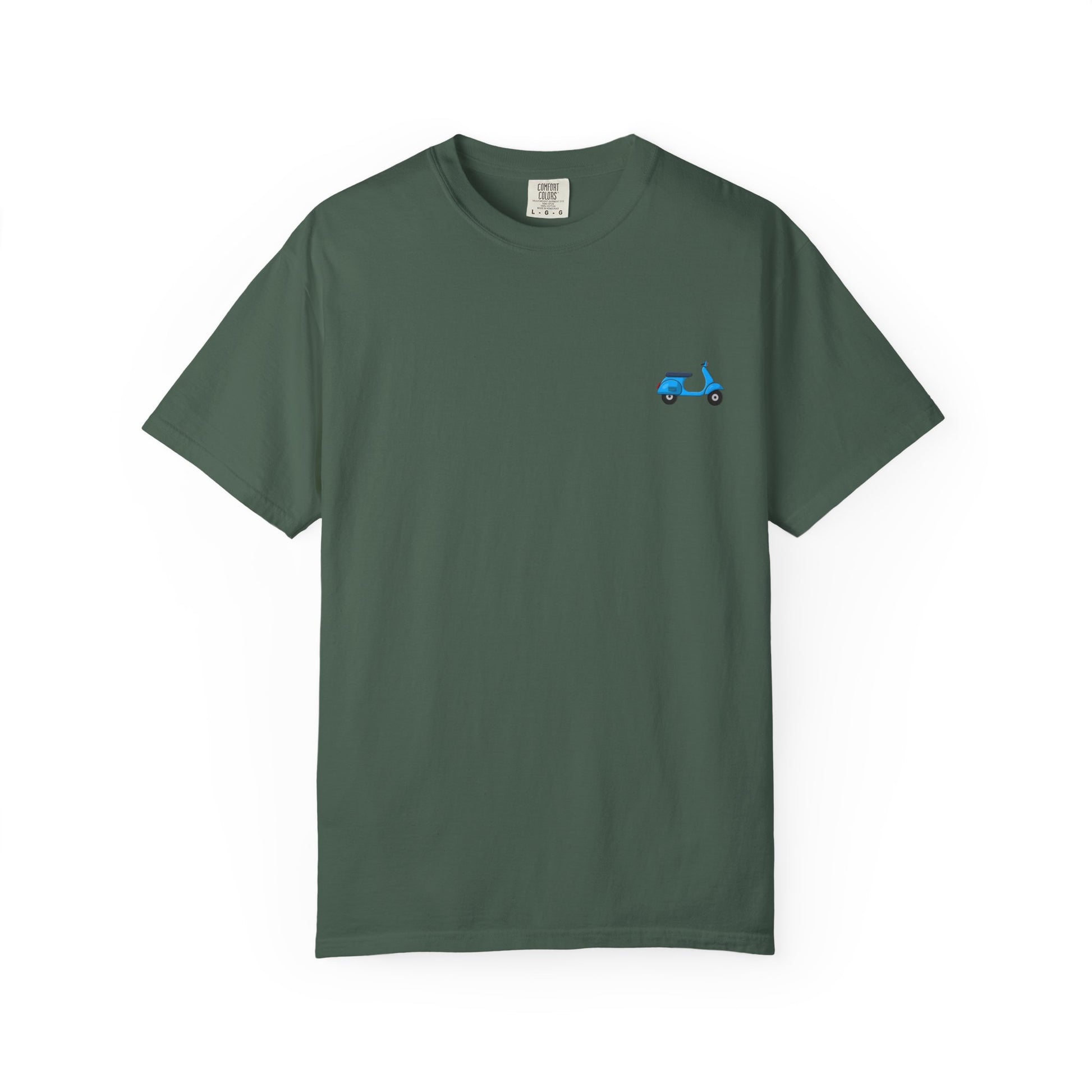 Garment-Dyed T-Shirt with Vintage Scooter Design - Casual Tee for Everyday Wear, Gift for Scooter Lovers, Retro Style Clothing, Unisex [...]