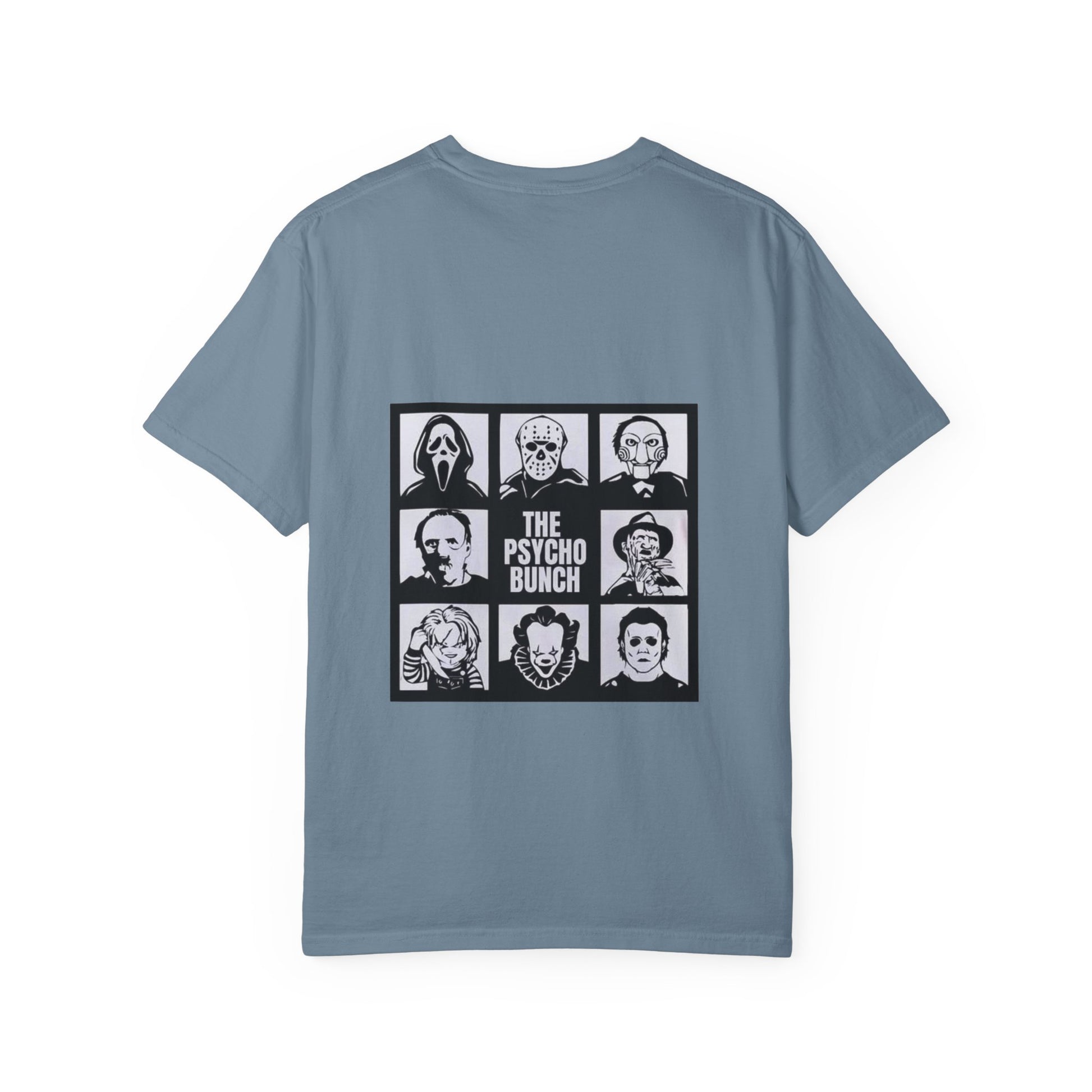 Psycho Bunch T-Shirt – Unisex Horror Graphic Tee, Perfect for Halloween, Movie Nights, Casual Wear, Gift for Horror Fans