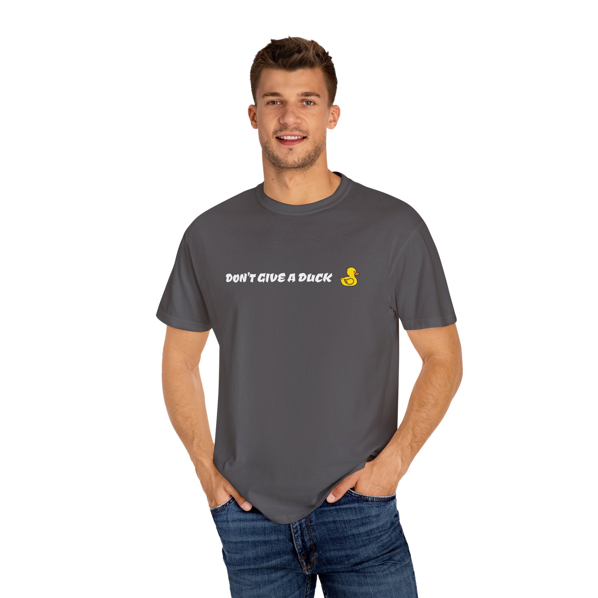 Funny Unisex T-shirt with Quirky Duck Design, Humorous Gift, Casual Wear, Fun Tee, Great for Parties, Unique Apparel