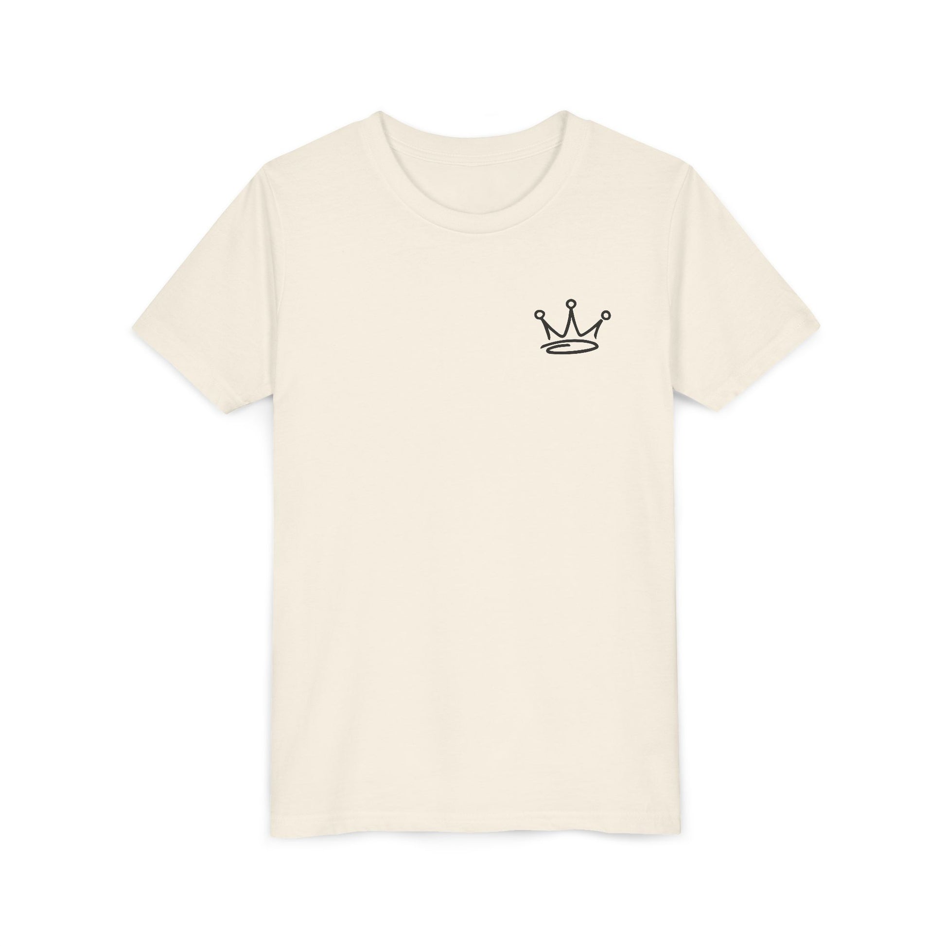 Crown & Skull Youth Tee - Trendy Short Sleeve Shirt for Kids, Unique Graphic Tee, Birthday Gift, Casual Wear, Cool Summer Shirt