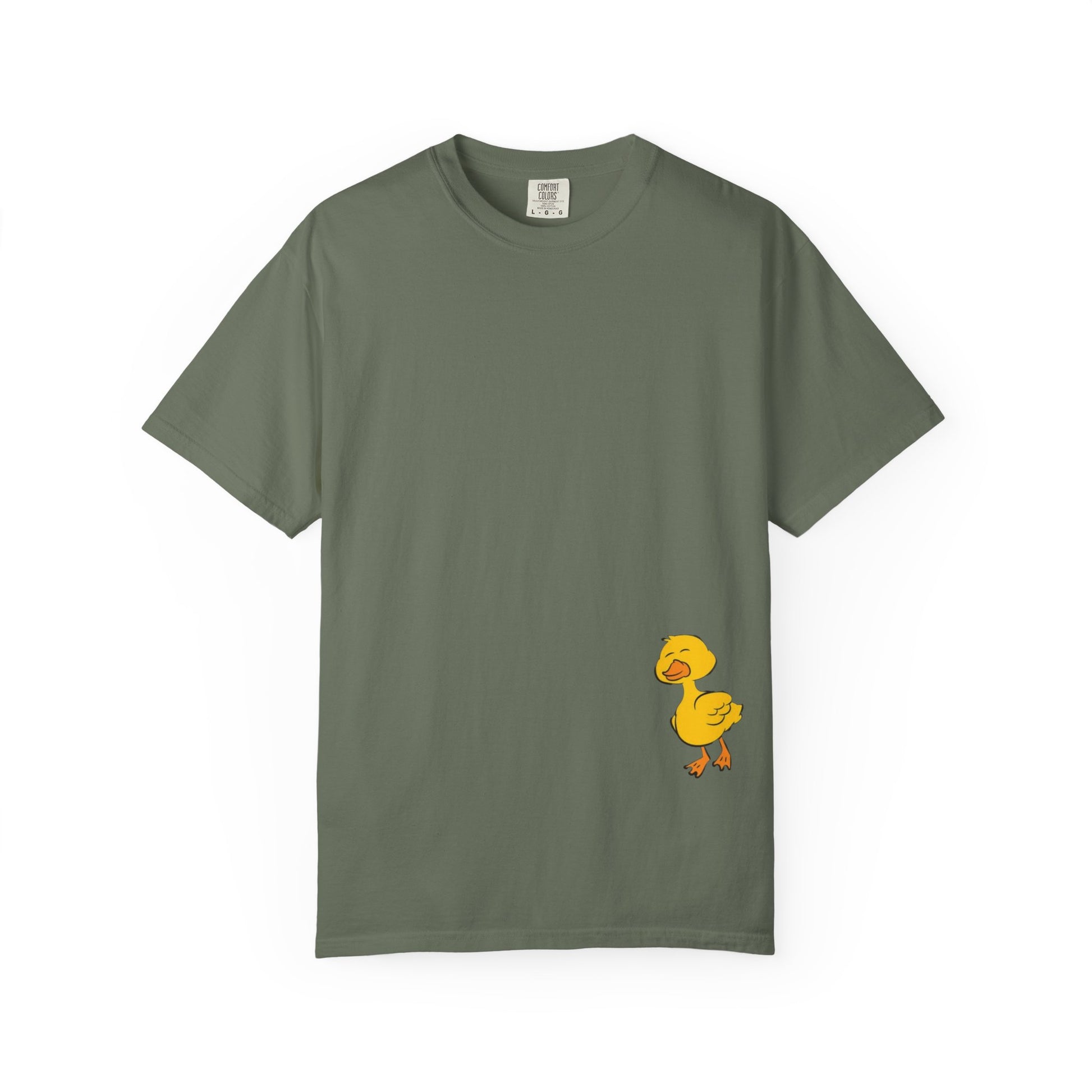 Funny Duck Lover T-Shirt, Unisex Garment-Dyed Tee, Quirky Animal Shirt, Gift for Duck Lovers, Casual Wear, Cute Duck Design