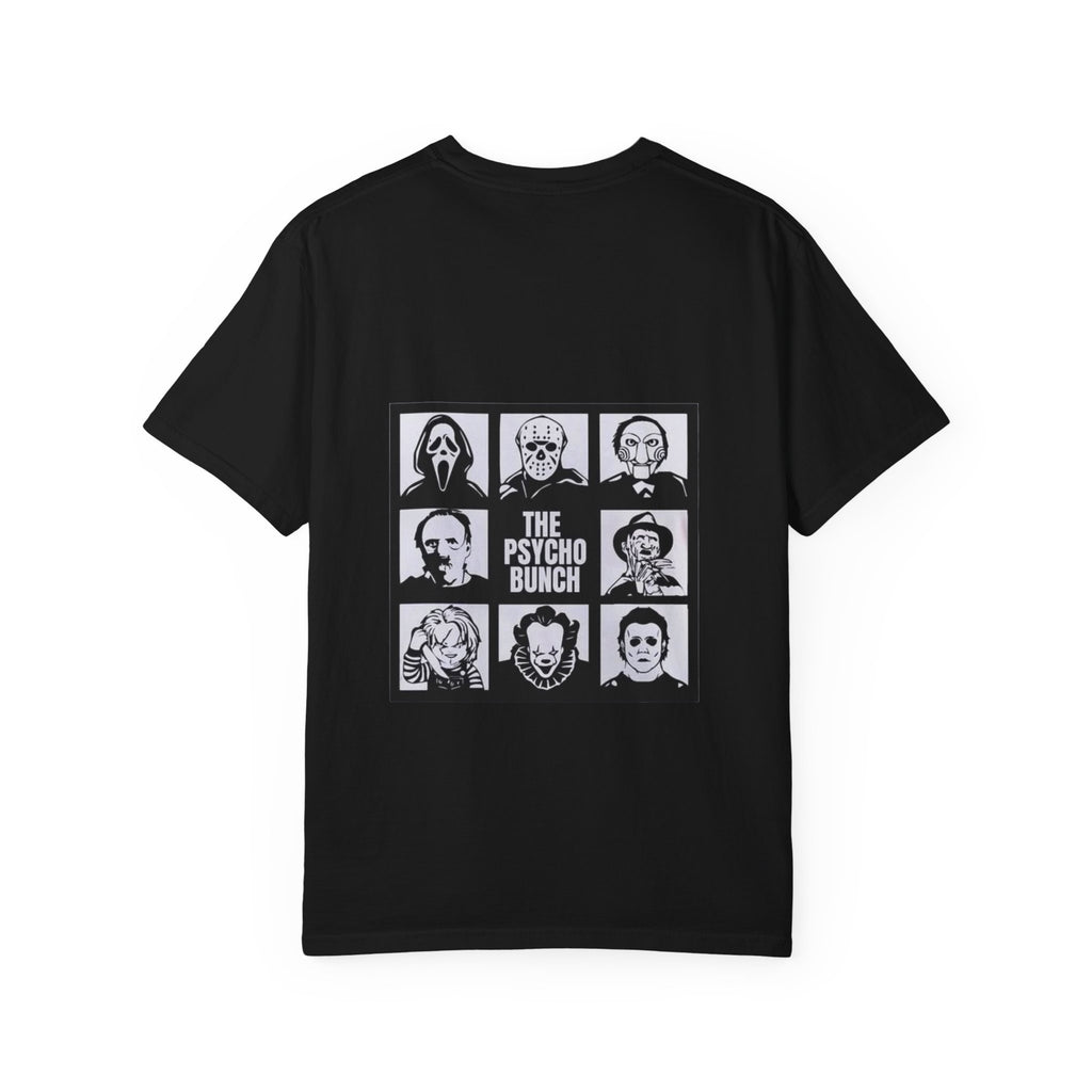 Psycho Bunch T-Shirt – Unisex Horror Graphic Tee, Perfect for Halloween, Movie Nights, Casual Wear, Gift for Horror Fans