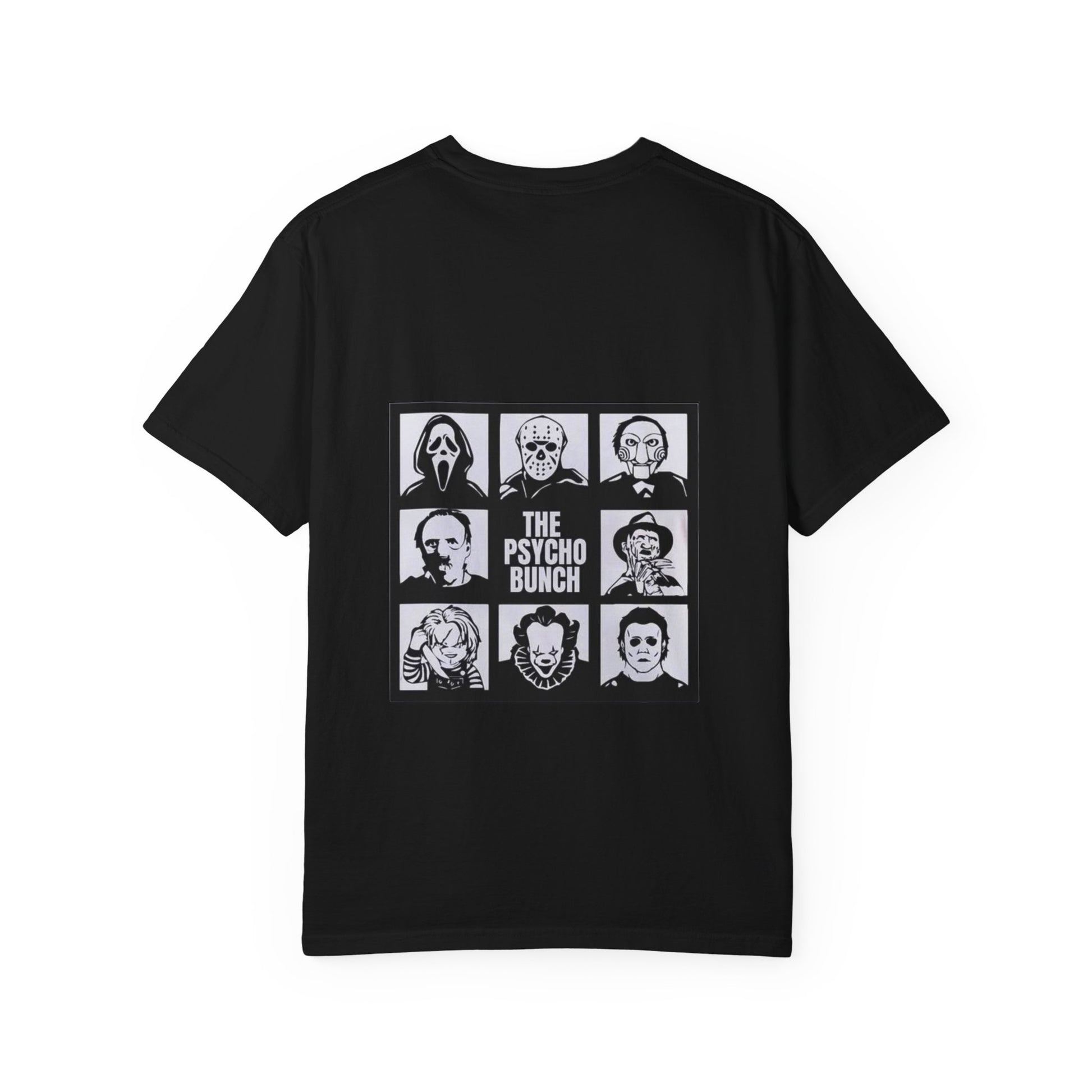Psycho Bunch T-Shirt – Unisex Horror Graphic Tee, Perfect for Halloween, Movie Nights, Casual Wear, Gift for Horror Fans