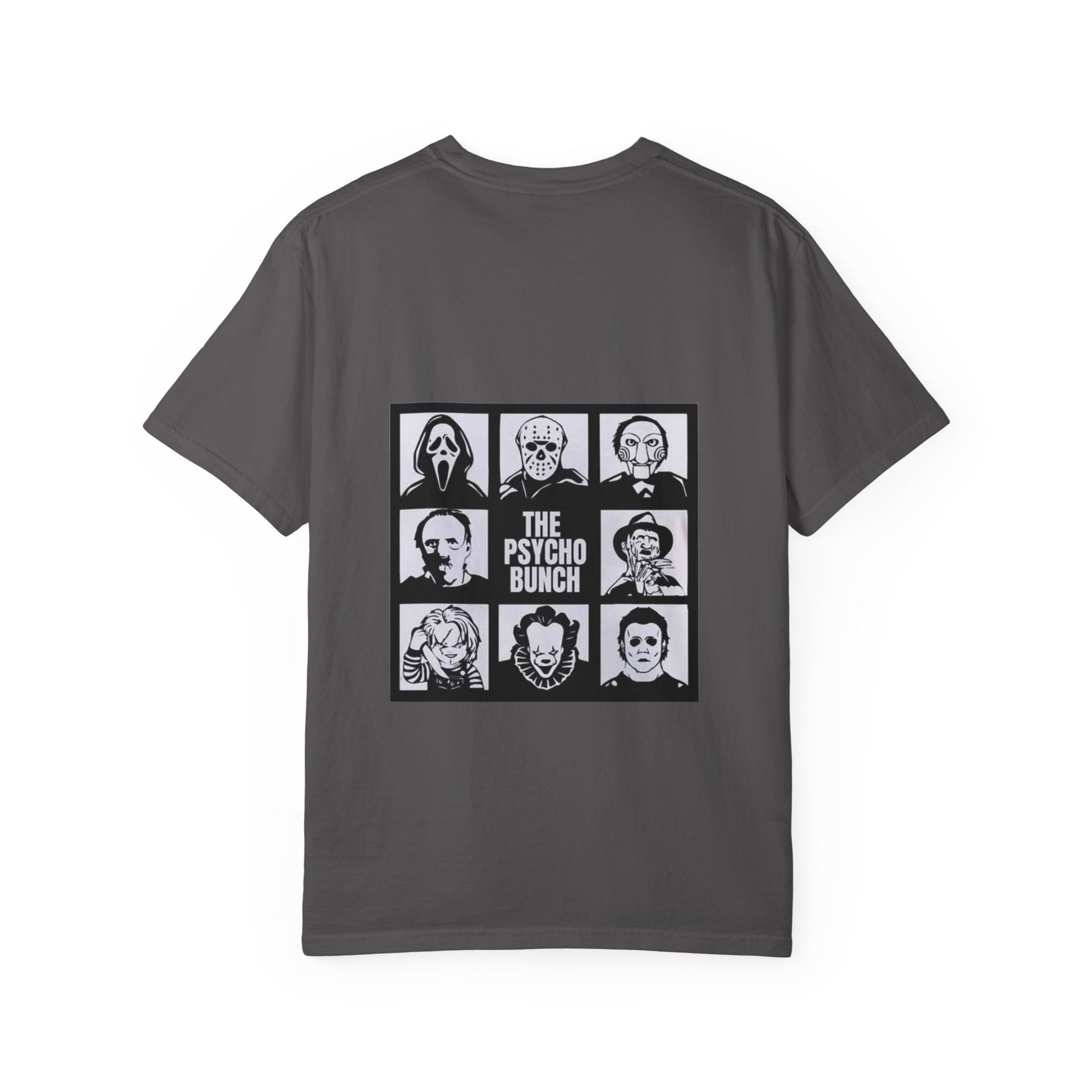 Psycho Bunch T-Shirt – Unisex Horror Graphic Tee, Perfect for Halloween, Movie Nights, Casual Wear, Gift for Horror Fans