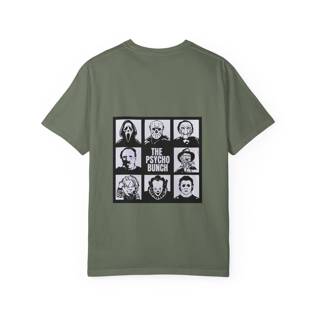 Psycho Bunch T-Shirt – Unisex Horror Graphic Tee, Perfect for Halloween, Movie Nights, Casual Wear, Gift for Horror Fans