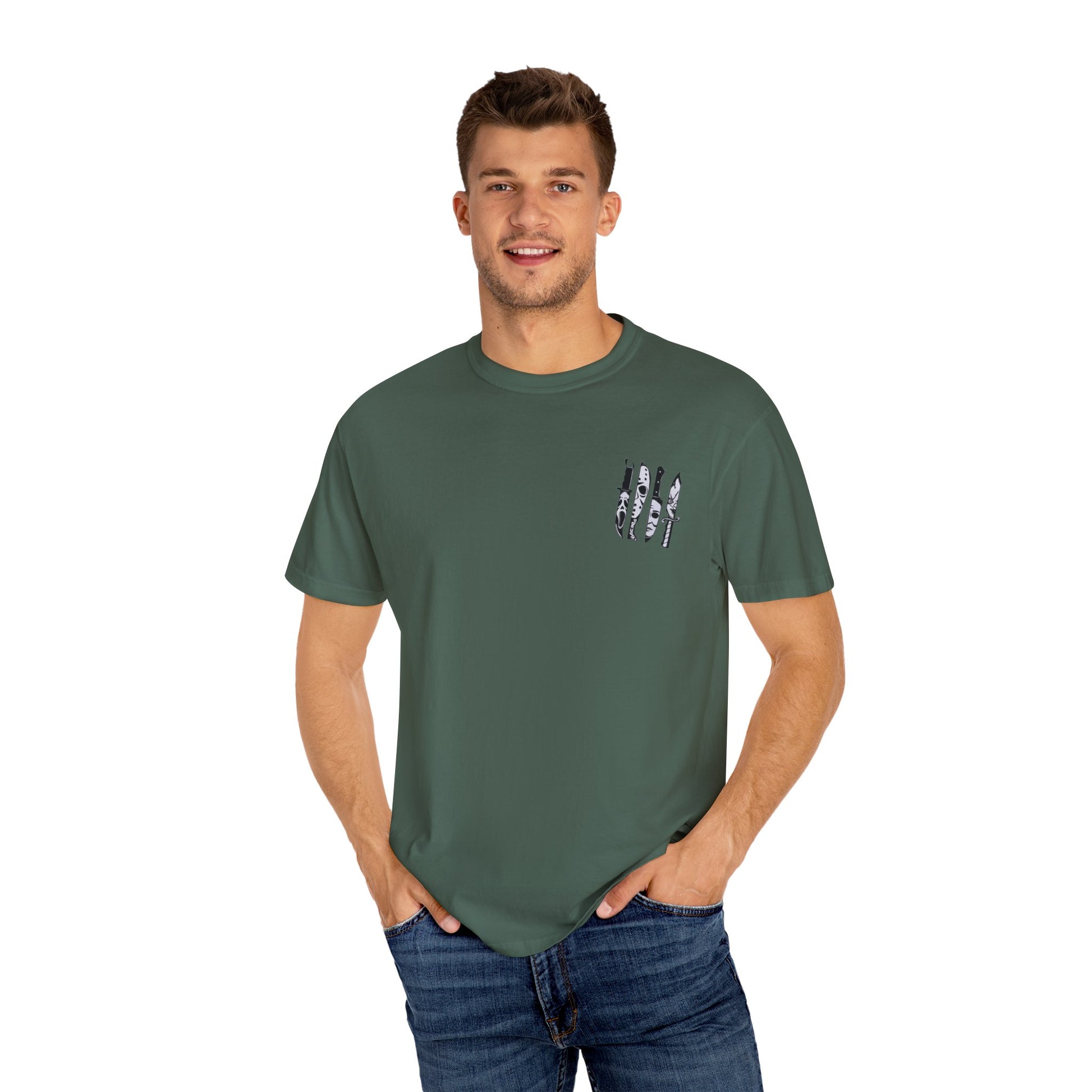 Psycho Bunch T-Shirt – Unisex Horror Graphic Tee, Perfect for Halloween, Movie Nights, Casual Wear, Gift for Horror Fans