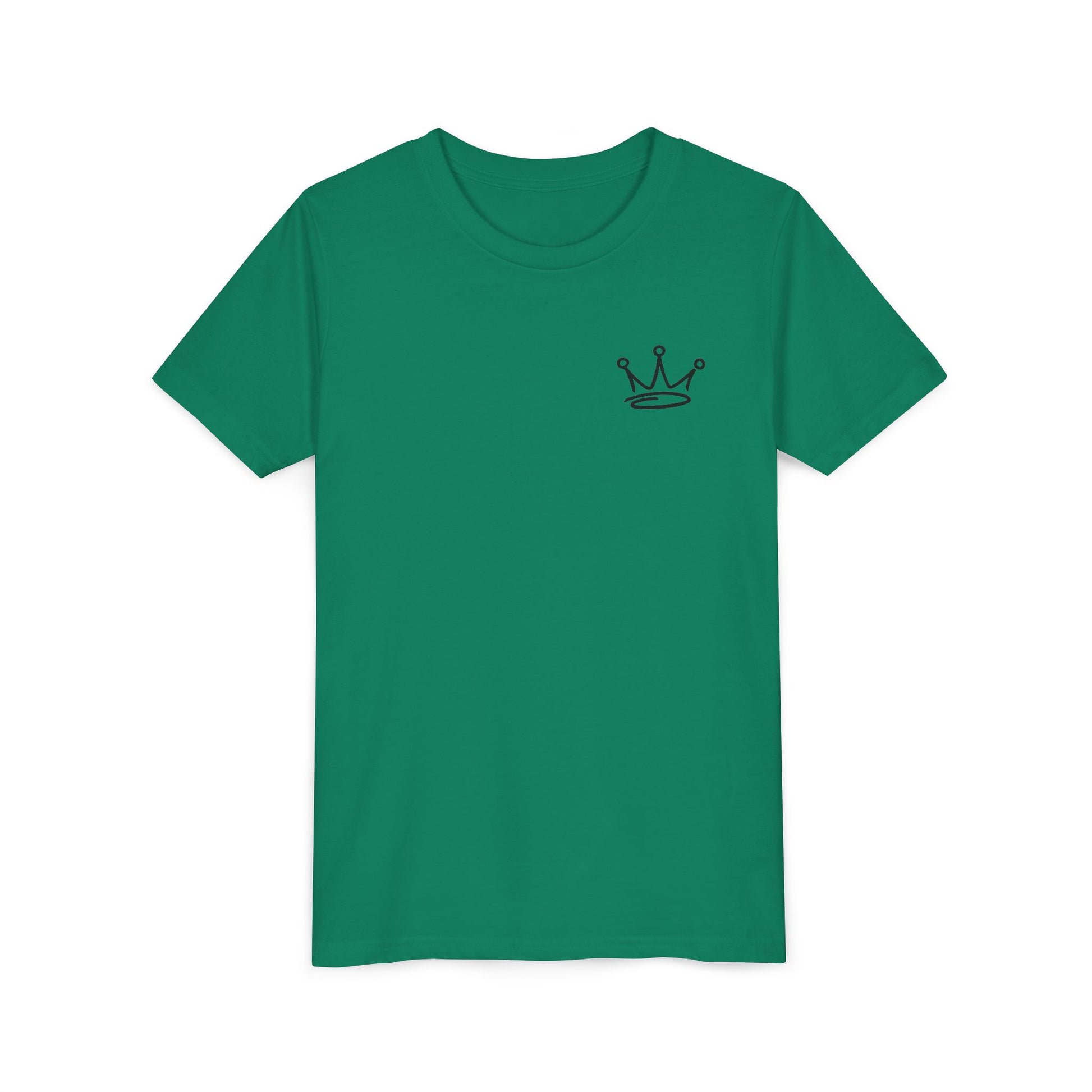 Crown & Skull Youth Tee - Trendy Short Sleeve Shirt for Kids, Unique Graphic Tee, Birthday Gift, Casual Wear, Cool Summer Shirt