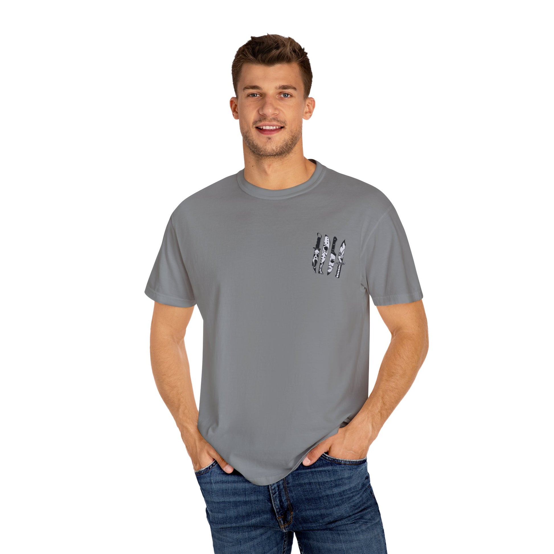 Psycho Bunch T-Shirt – Unisex Horror Graphic Tee, Perfect for Halloween, Movie Nights, Casual Wear, Gift for Horror Fans