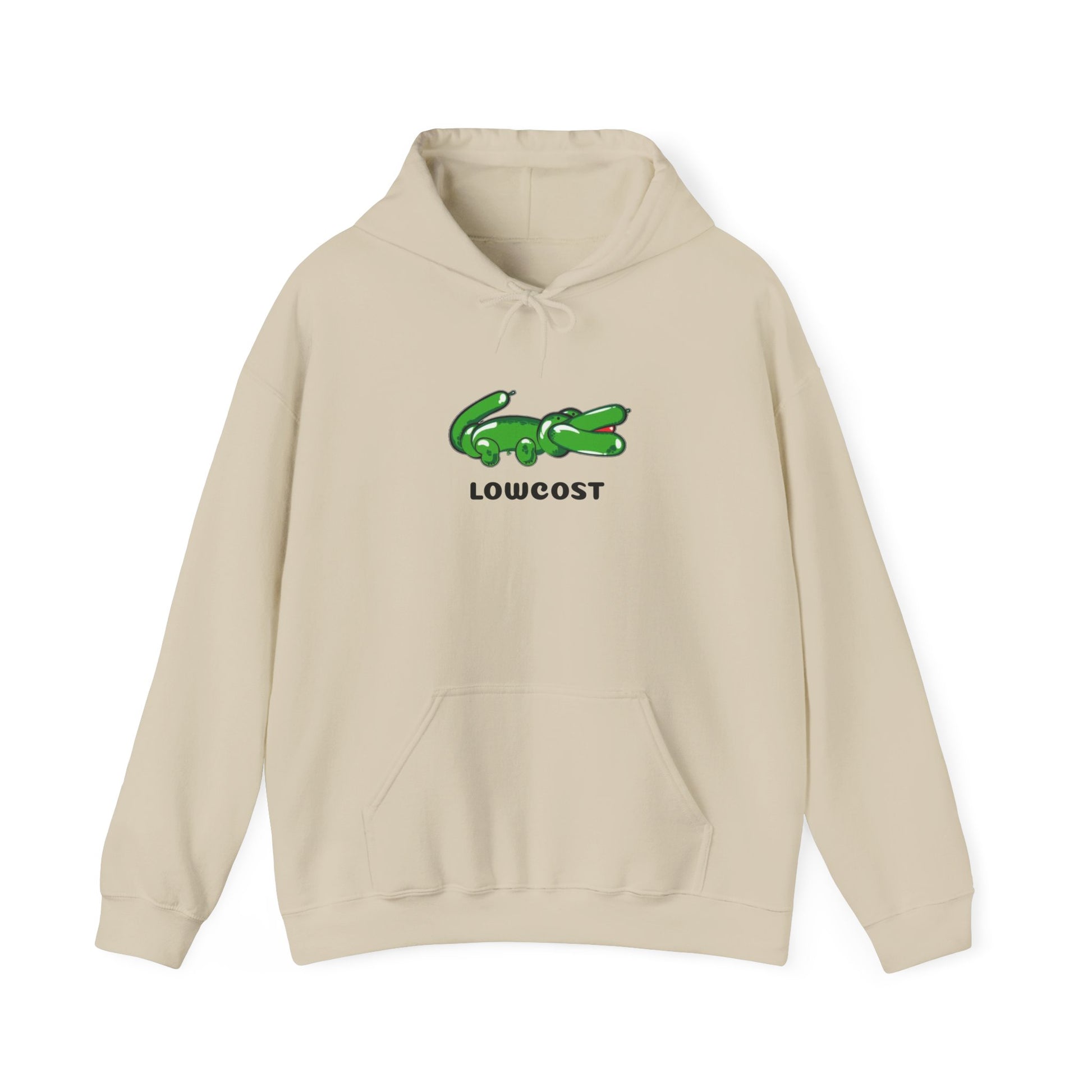 Lowcost Luxe Unisex Hooded Sweatshirt | Cozy Casual Wear, Graphic Hoodie, Streetwear Fashion, Gift for Him, Her, or Anyone